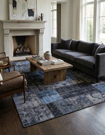 5' 8 x 8' Hand Knotted Ultra Vintage Persian Wool Rug
