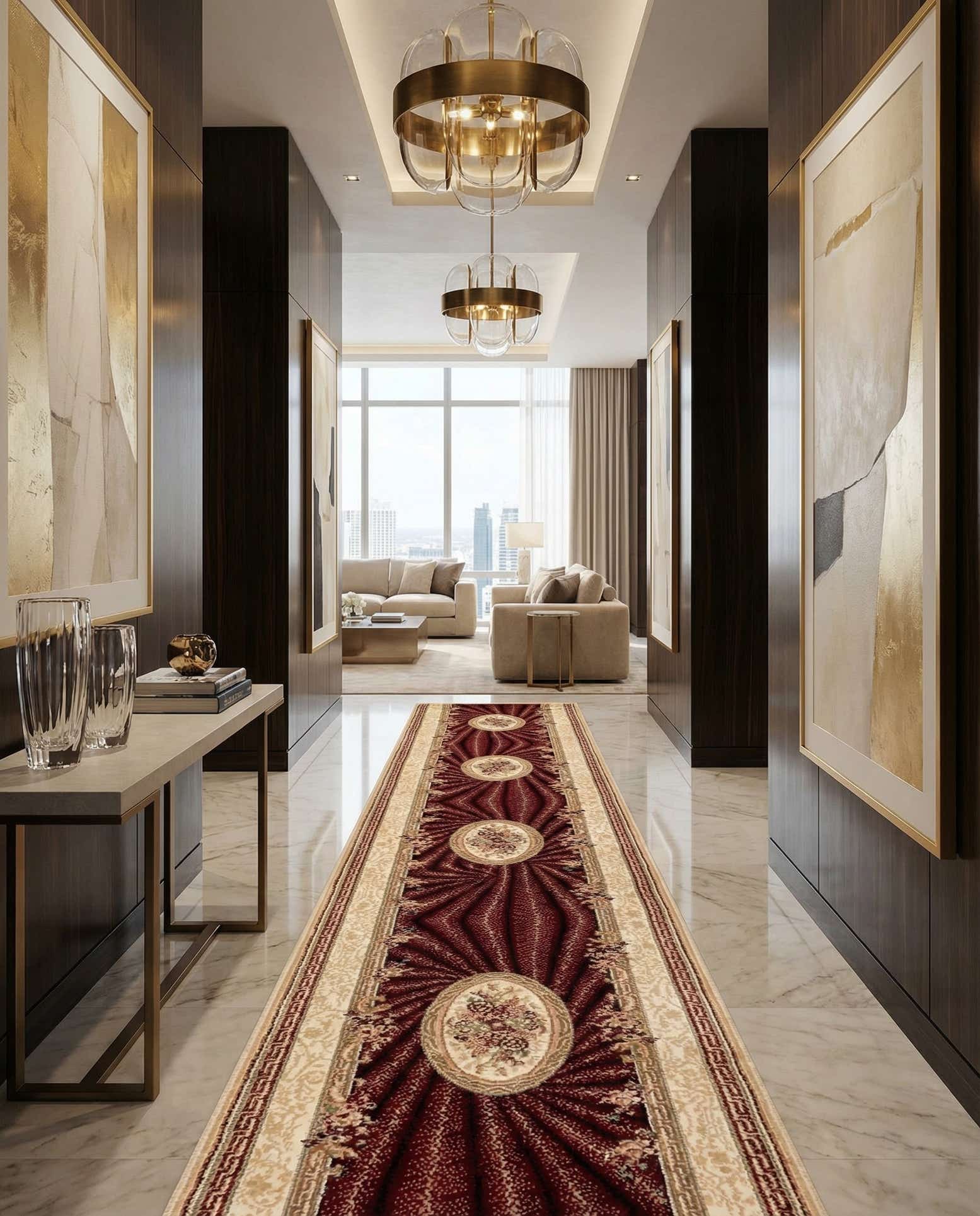 2' 8 x 103' 2 Classic Aubusson Rug