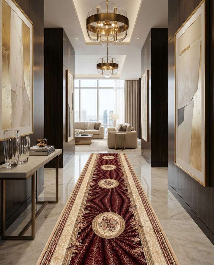 2' 8 x 103' 2 Classic Aubusson Rug