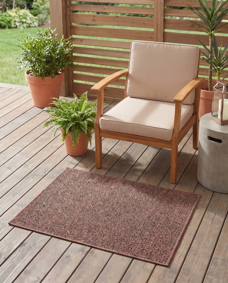 Detail image of 3' 3 x 5' Easy-Clean Modern Indoor / Outdoor Rug
