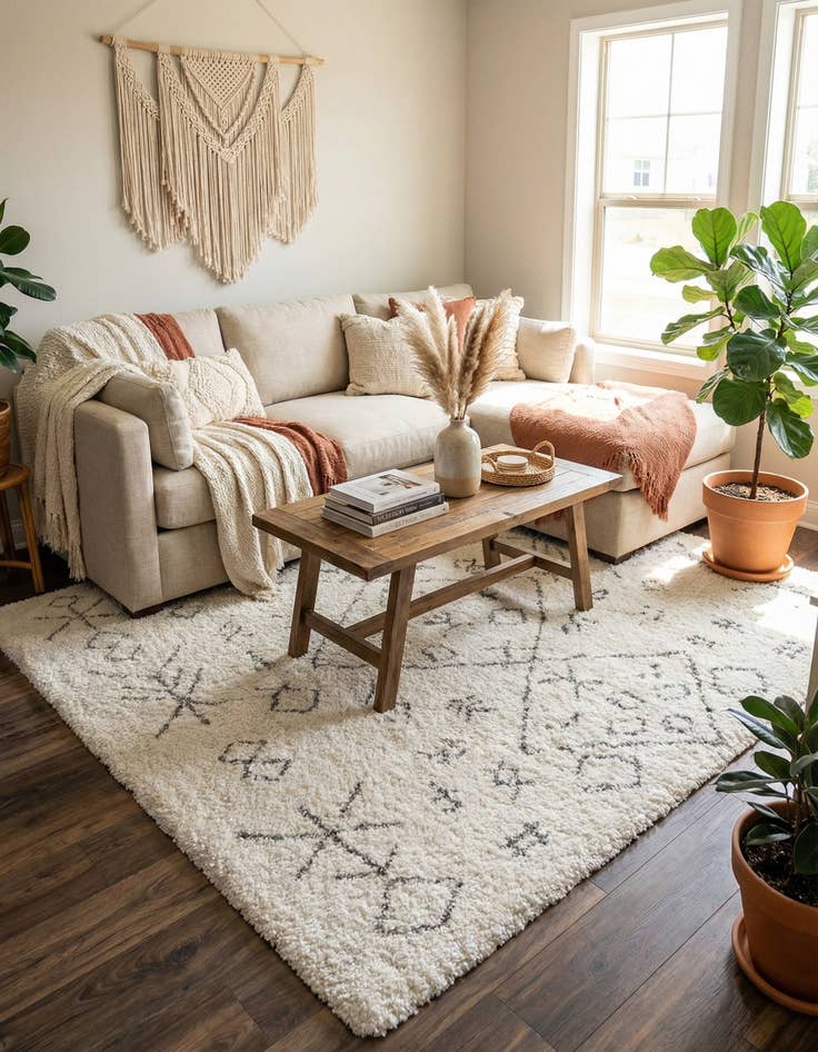 Detail image of 8' x 8' Marrakesh Shag Square Rug