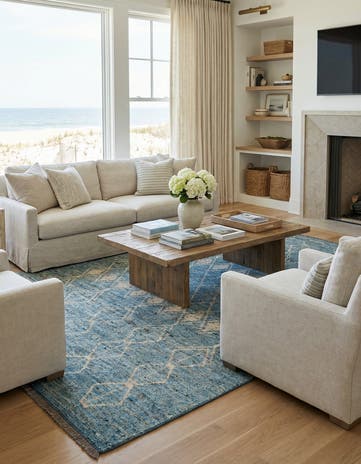 6' 4 x 9' 10 Hand Knotted Darya Wool Rug