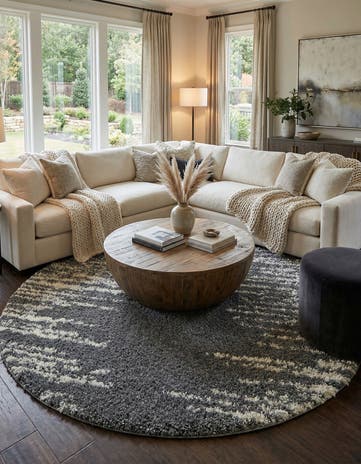 10' x 10' Serenity Shag Round Rug