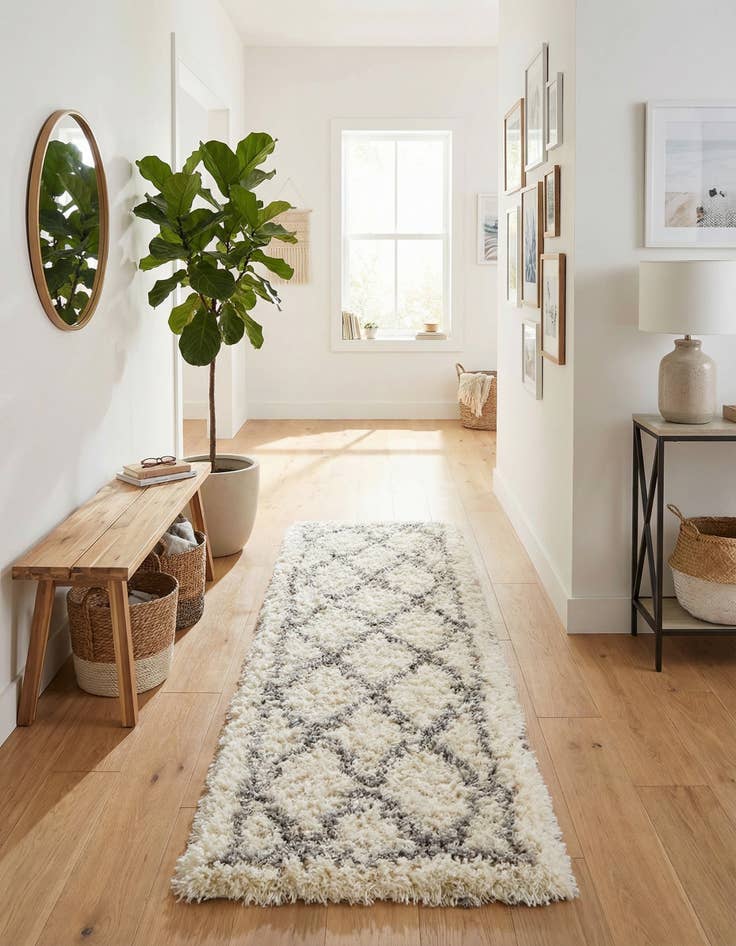 Detail image of  2' x 6' Infinity Shag Runner Rug