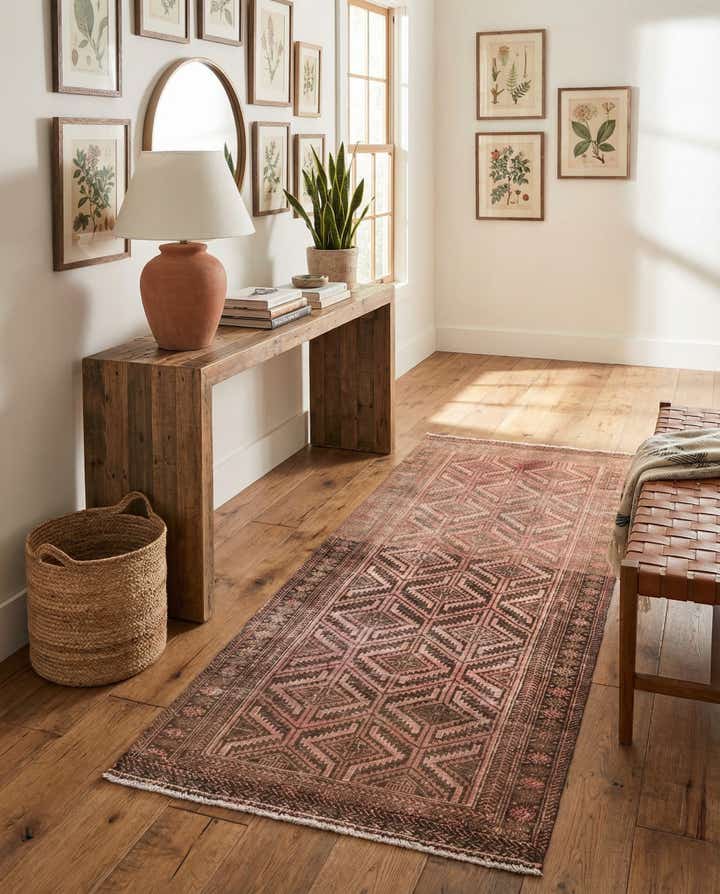 2' 8 x 5' 10 Hand Knotted Ultra Vintage Persian Wool Runner Rug