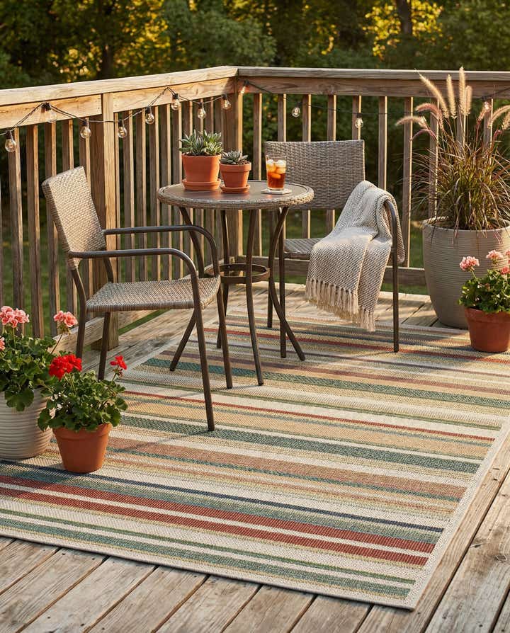 4' x 6' Easy-Clean Baja Indoor / Outdoor Rug