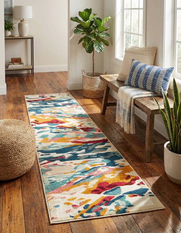 Detail image of 2' 7 x 10' Easy-Clean Casablanca Indoor / Outdoor Runner Rug
