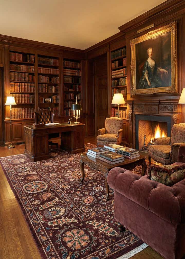 6' 11 x 9' 9 Hand Knotted Ariana Ziegler Rug