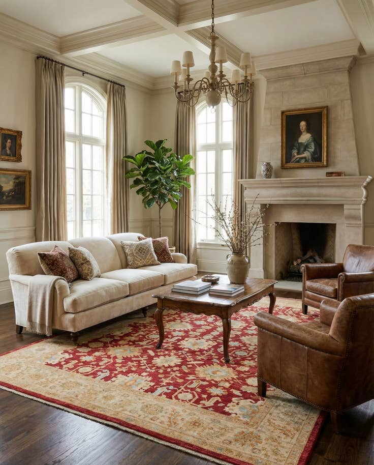 Detail image of 8' 4 x 11' 3 Hand Knotted Peshawar Ziegler Rug