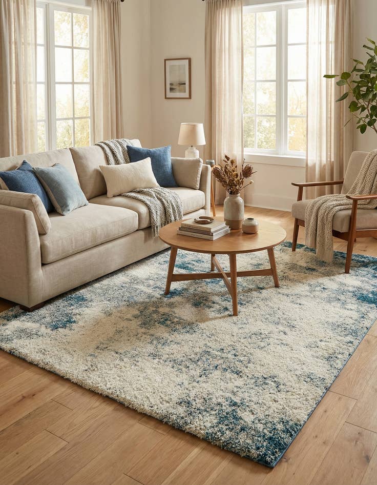 Detail image of  6' x 9' Soft Touch Shag Rug