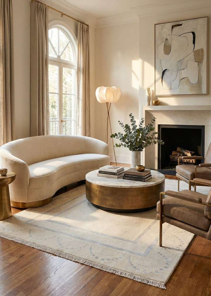 5' 8 x 7' 10 Hand Knotted Darya Wool Rug