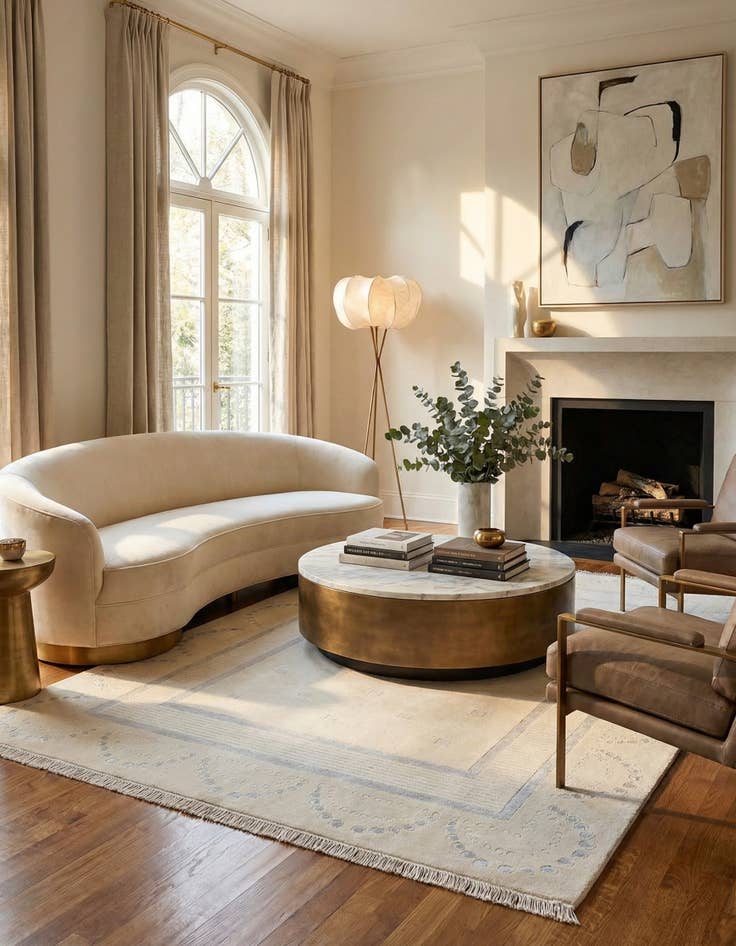 Detail image of 5' 8 x 7' 10  Hand Knotted Darya Wool Rug