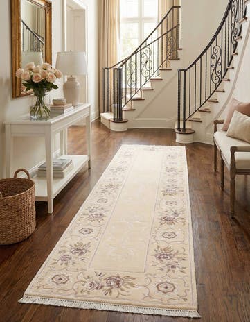 2' 7 x 9' 7 Hand Knotted Darya Wool Runner Rug