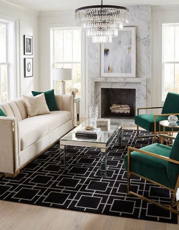 7' 10 x 7' 10 Marilyn Monroe™ Glam Deco Square Rug