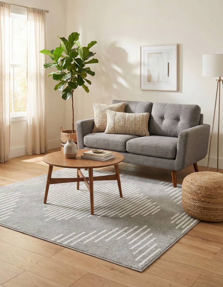 Detail image of  5' 3 x 5' 3 Kai Square Rug