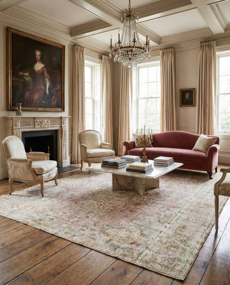 Detail image of 9' 2 x 10' 4 Vintage Royal Wool Rug