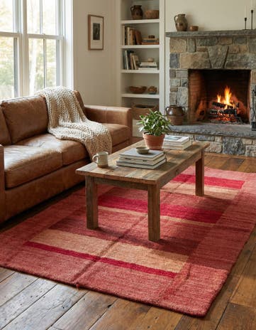 4' 5 x 6' 6 Hand Knotted Kashkuli Gabbeh Wool Rug