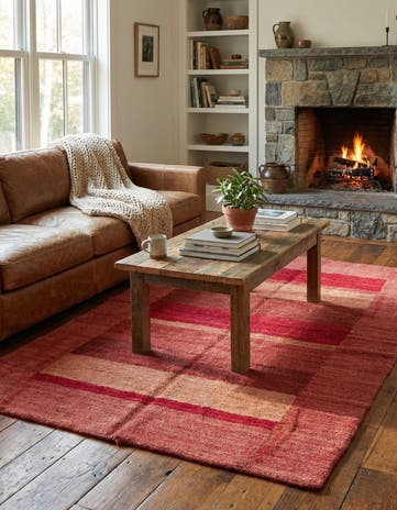 4' 5 x 6' 6 Hand Knotted Kashkuli Gabbeh Wool Rug