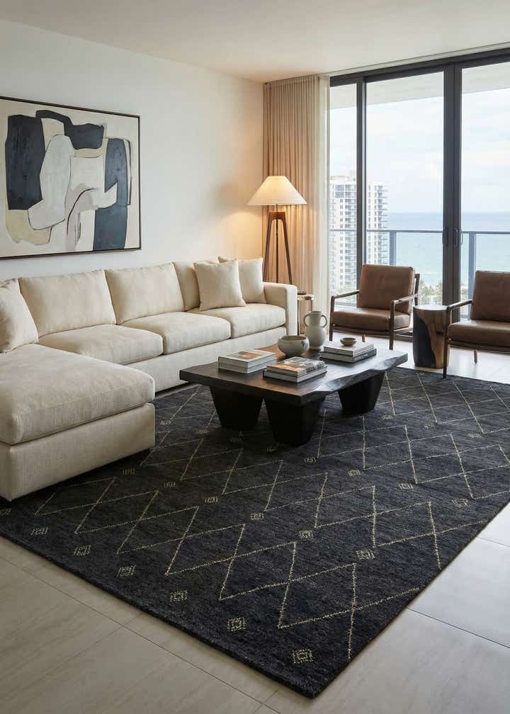 9' 7 x 13' Hand Knotted Darya Wool Rug