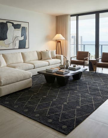 9' 7 x 13' Hand Knotted Darya Wool Rug