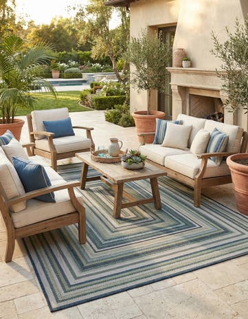 6' x 9' Easy-Clean Baja Indoor / Outdoor Rug