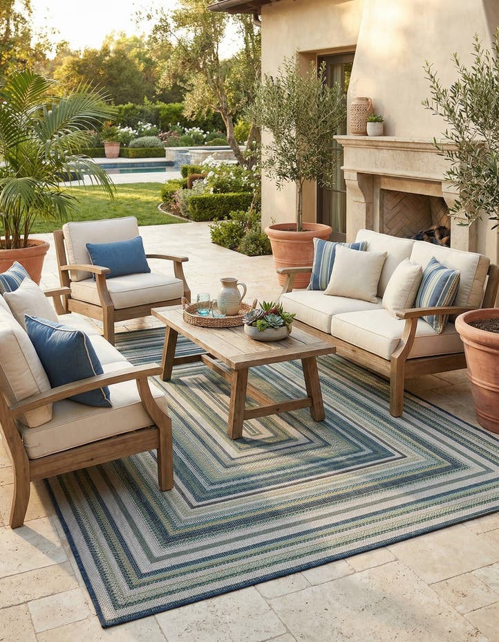 6' x 9' Easy-Clean Baja Indoor / Outdoor Rug