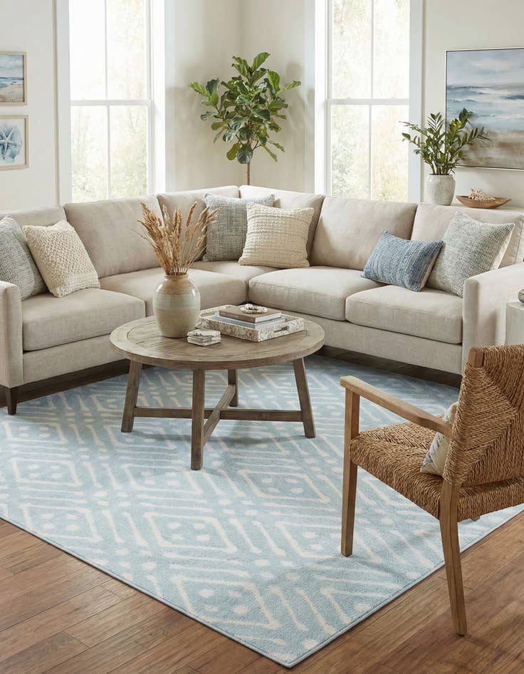 Detail image of 8' x 10'  Washable Sabrina Soto Ella Indoor / Outdoor Rug