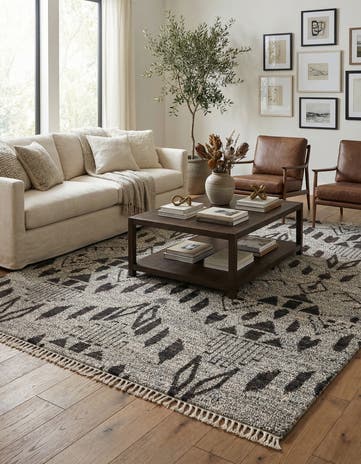 8' 2 x 10' 3 Hand Knotted Moroccan Wool Rug