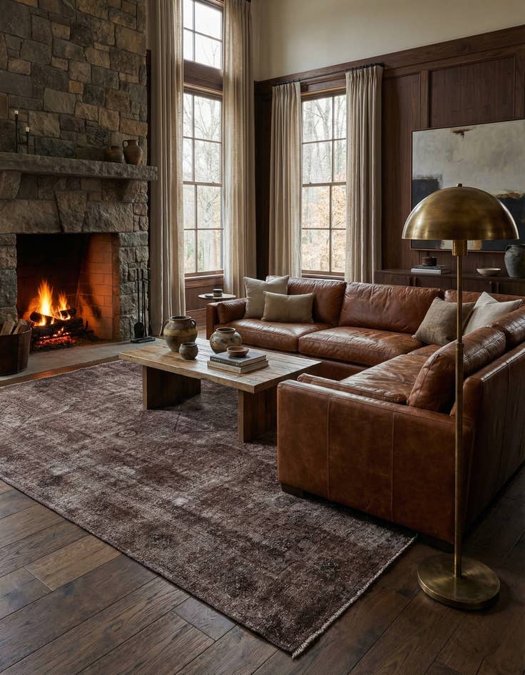 Detail image of 9' 4 x 11' 10 Vintage Wool Rug