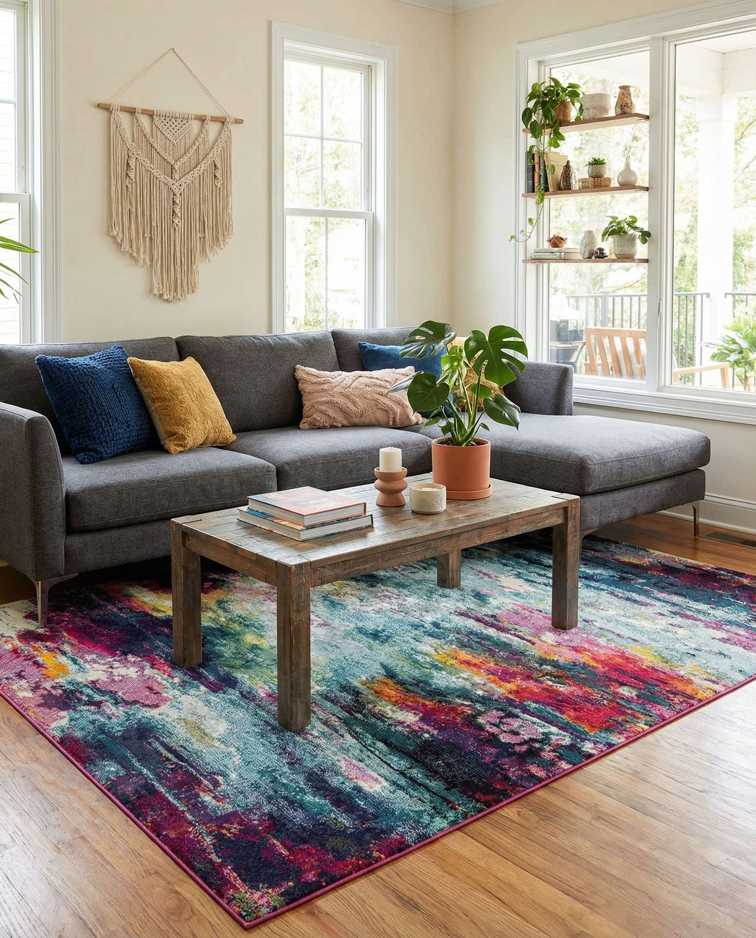 7' 1 x 10' Washable Theia Rug