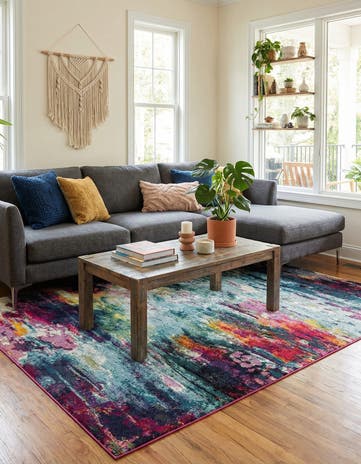7' 1 x 10' Washable Theia Rug