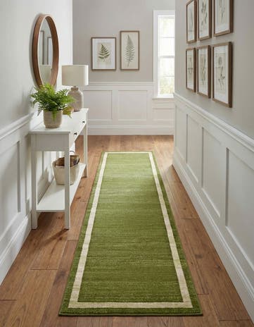 Green Angelica Runner Rug