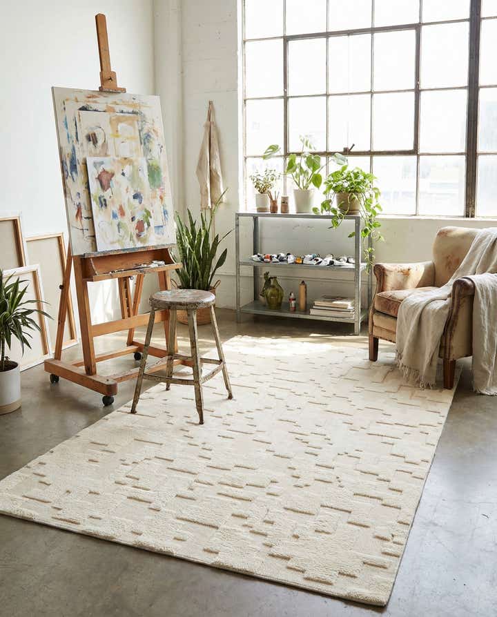 5' 2 x 8' 2 Hand Knotted Lana New Zealand Wool Rug