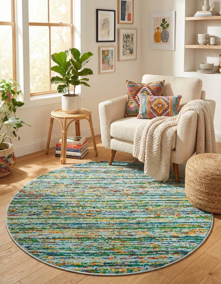 Detail image of 4' x 4' Calypso Round Rug