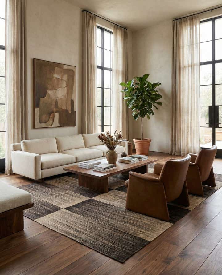 8' x 9' 7 Hand Woven Kilim Modern Wool Rug