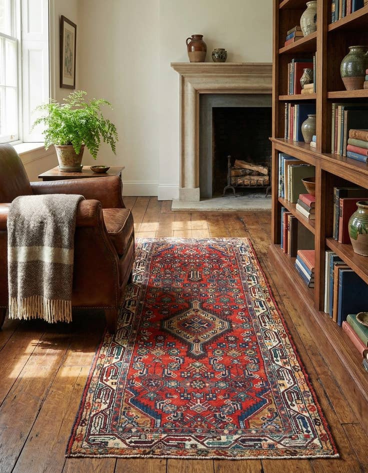 Detail image of 2' 9 x 6' Hamedan Rug