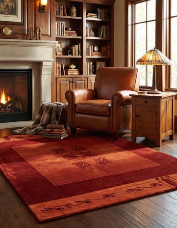 5' 8 x 7' 10 Hand Knotted Tibet Wool Rug