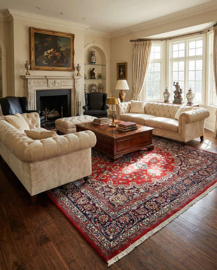 7' 11 x 11' 3 Mashad Wool Rug