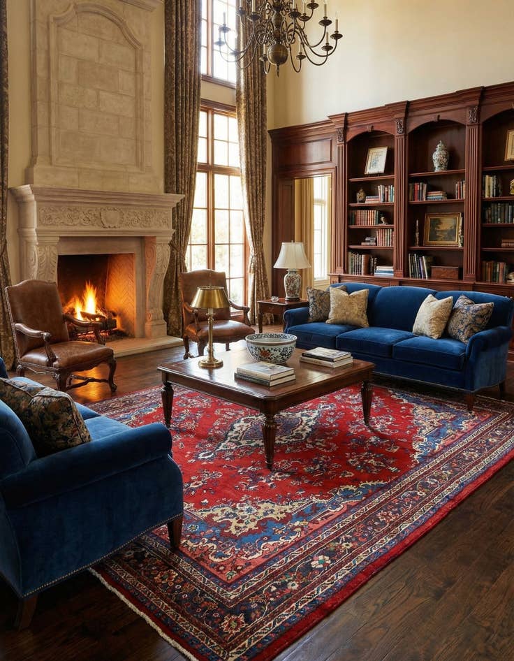 Detail image of 10' 4 x 13'  Hand Knotted Liliyan Persian Wool Rug