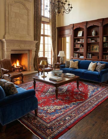 10' 4 x 13' Hand Knotted Liliyan Persian Wool Rug