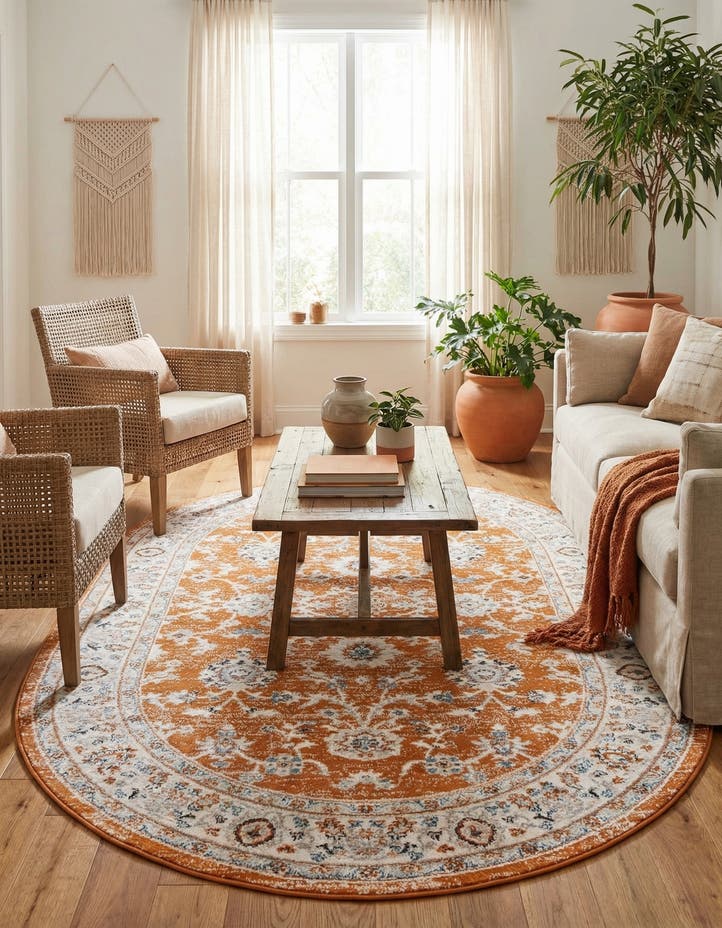 5' 3 x 8' Charlotte Oval Rug
