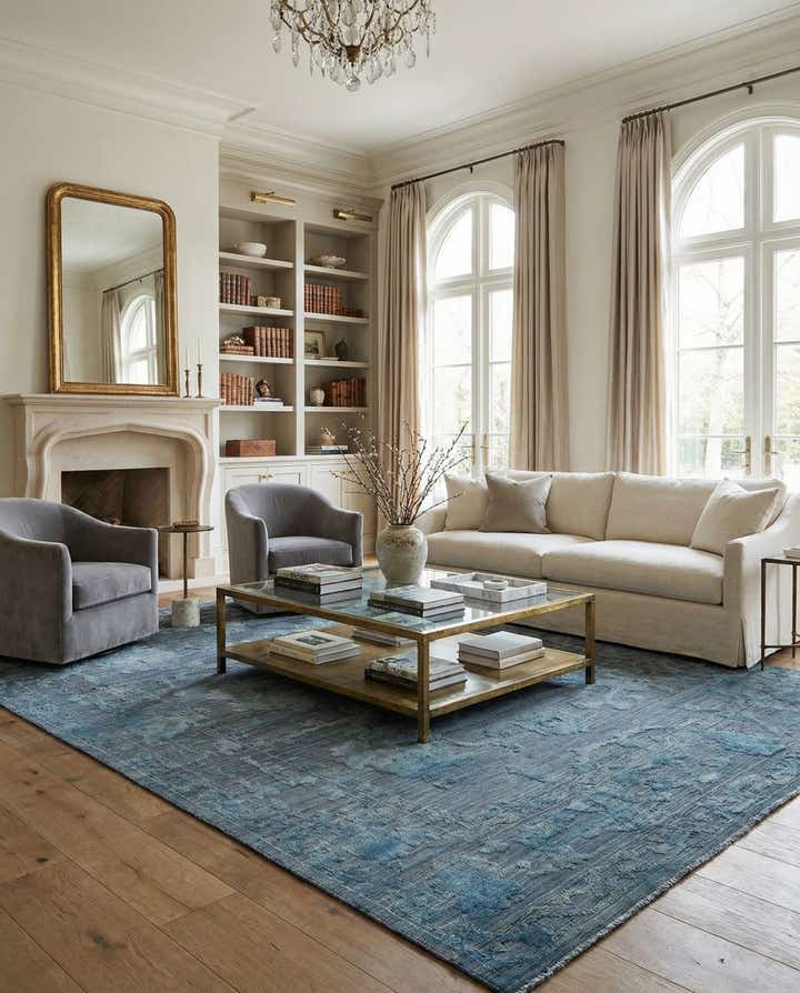 10' x 14' 7 Hand Knotted Oushak Wool Rug