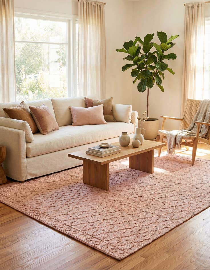 Detail image of  7' 10 x 10'  Hand Woven Larsa Jute Rug