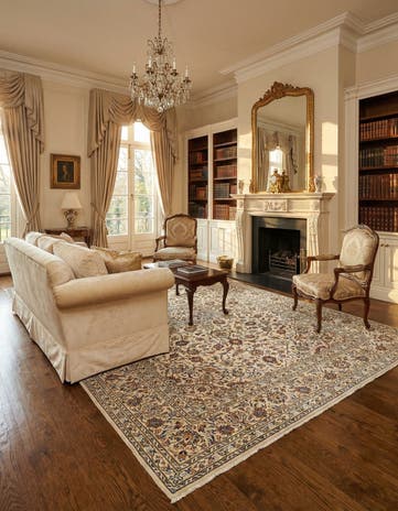8' 2 x 11' 5 Kashan Rug
