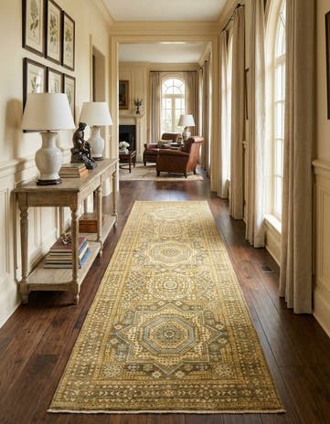 3' 3 x 10' 2 Amina Wool Runner Rug