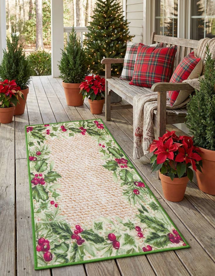 Detail image of 2' x 3' 11  Washable Jill Zarin Caribbean Indoor / Outdoor Runner Rug