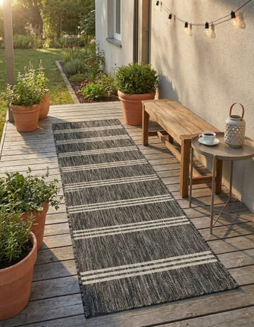2' x 8' Easy-Clean Jill Zarin Anguilla Indoor / Outdoor Runner Rug