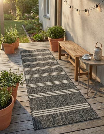 2' x 8' Easy-Clean Jill Zarin Anguilla Indoor / Outdoor Runner Rug
