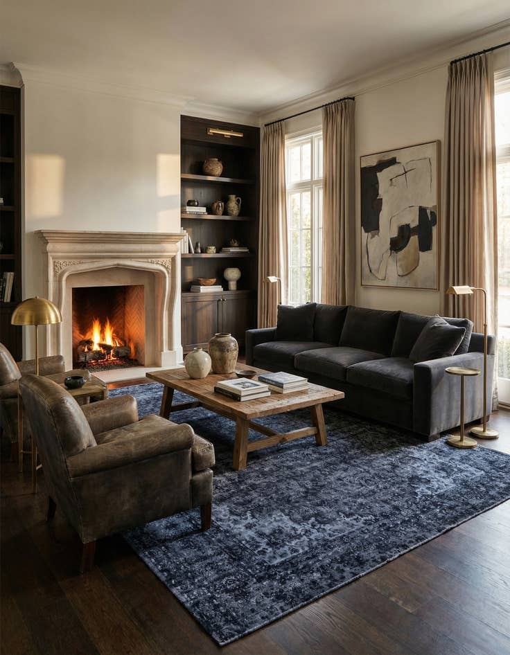 Detail image of 10' x 12' 9  Hand Knotted Ultra Vintage Persian Wool Rug