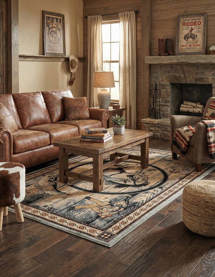 Detail image of 5' 3 x 8' Pioneer Rug